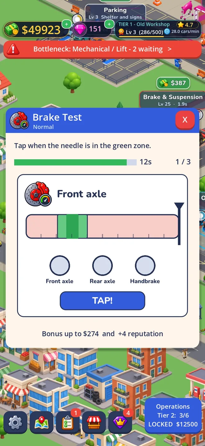 Inspect every detail: a real screenshot of Auto Expert Tycoon
