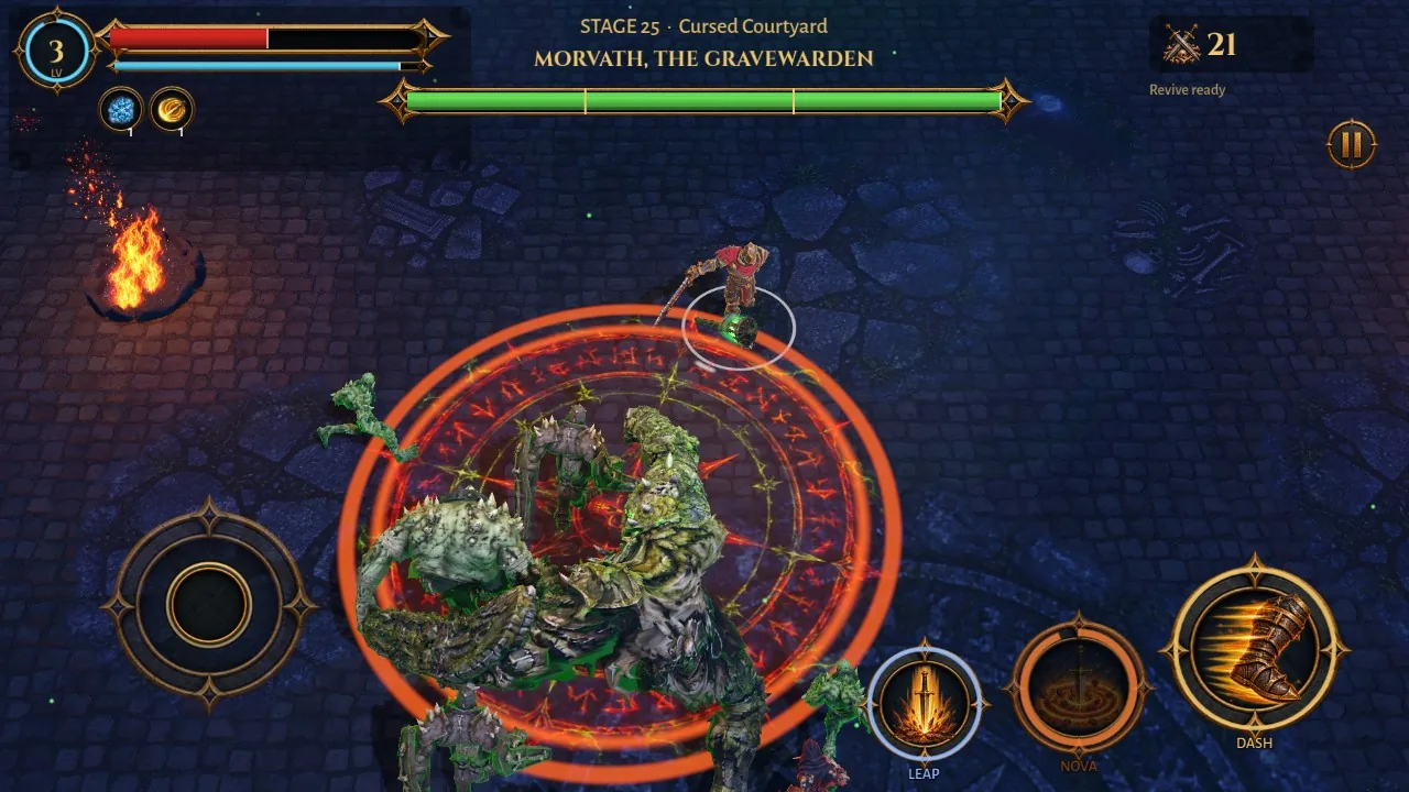 Face the bosses: a real screenshot of Harrowrift: Horde Survival