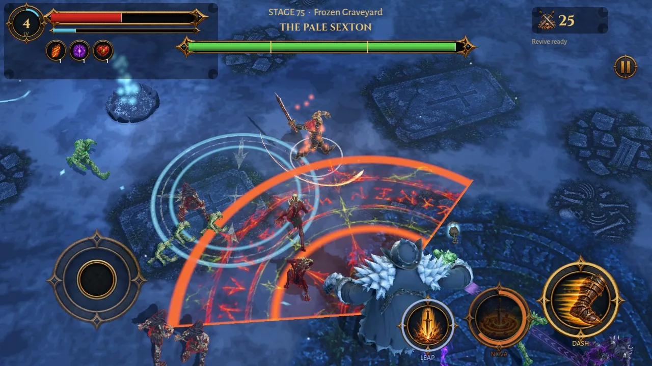 Face the bosses: a real screenshot of Harrowrift: Horde Survival
