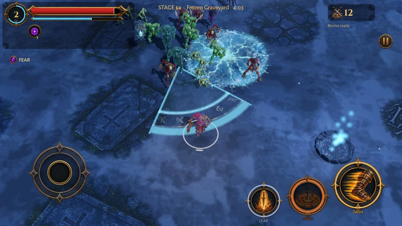 Cross five lands: a real screenshot of Harrowrift: Horde Survival
